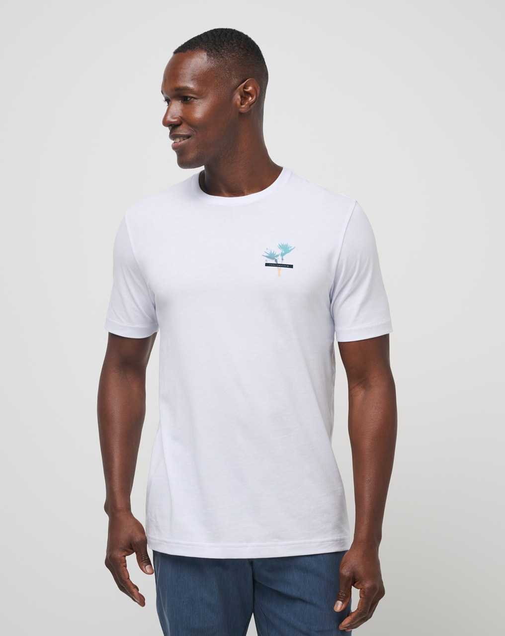 Travis Mathew In The Mist Tee White | LJCEPMN-87