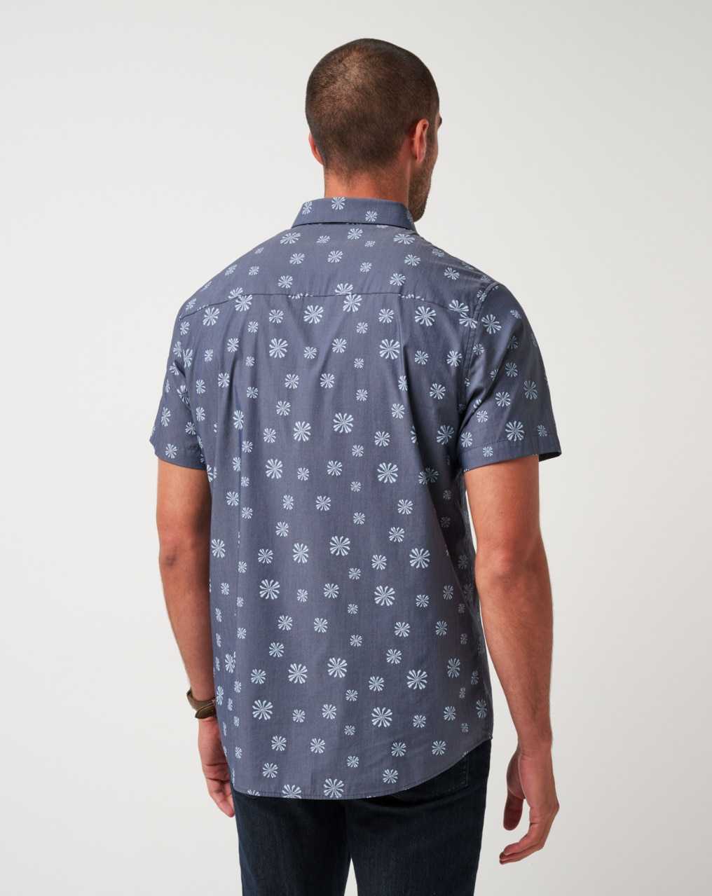 Travis Mathew In The Rough Button-up Heather Total Eclipse | UPYSTKC-32