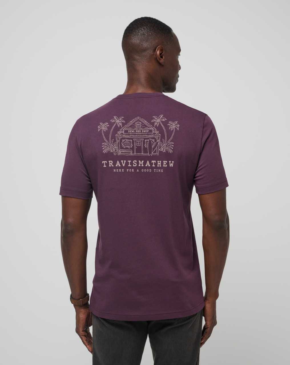 Travis Mathew Island Gem Tee Plum | VMGCBDR-31