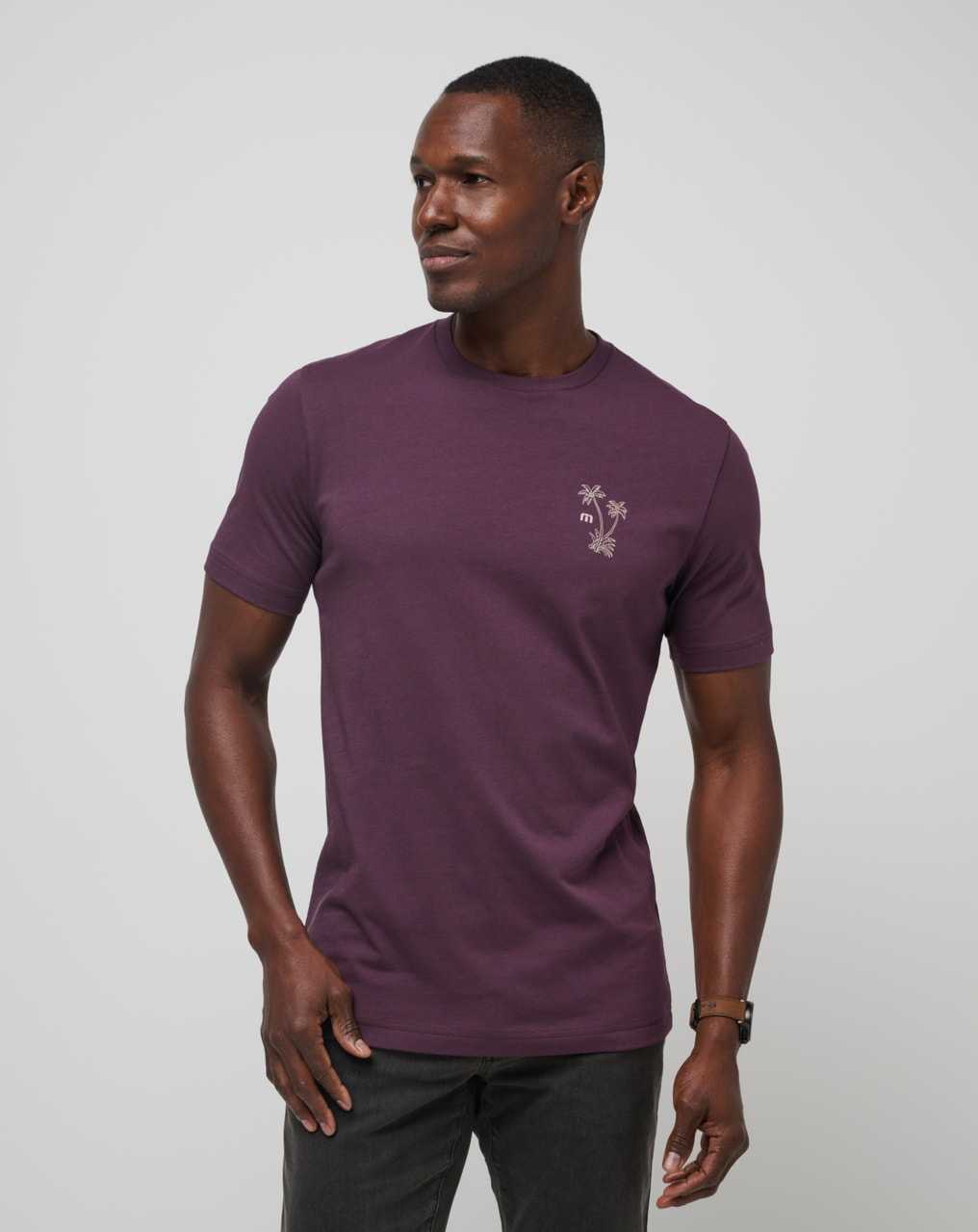 Travis Mathew Island Gem Tee Plum | VMGCBDR-31