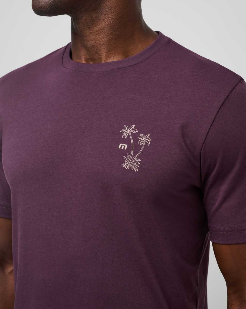 Travis Mathew Island Gem Tee Plum | VMGCBDR-31