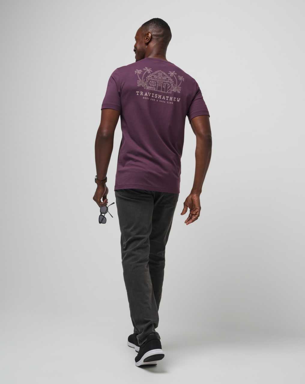 Travis Mathew Island Gem Tee Plum | VMGCBDR-31