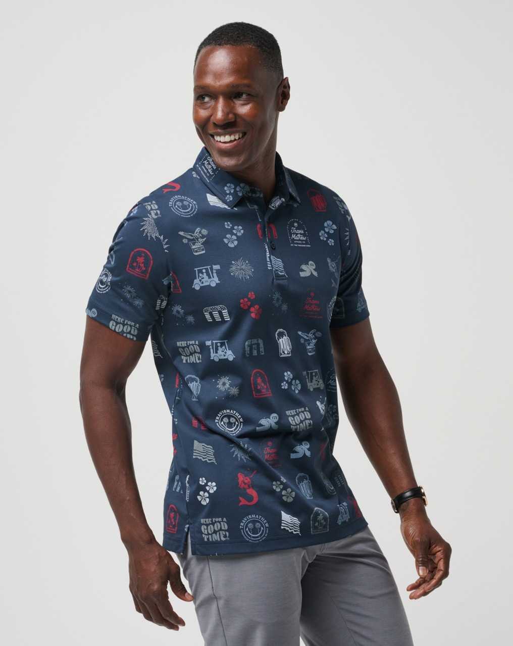 Travis Mathew Julyin Polo Total Eclipse | YTGLUNS-83