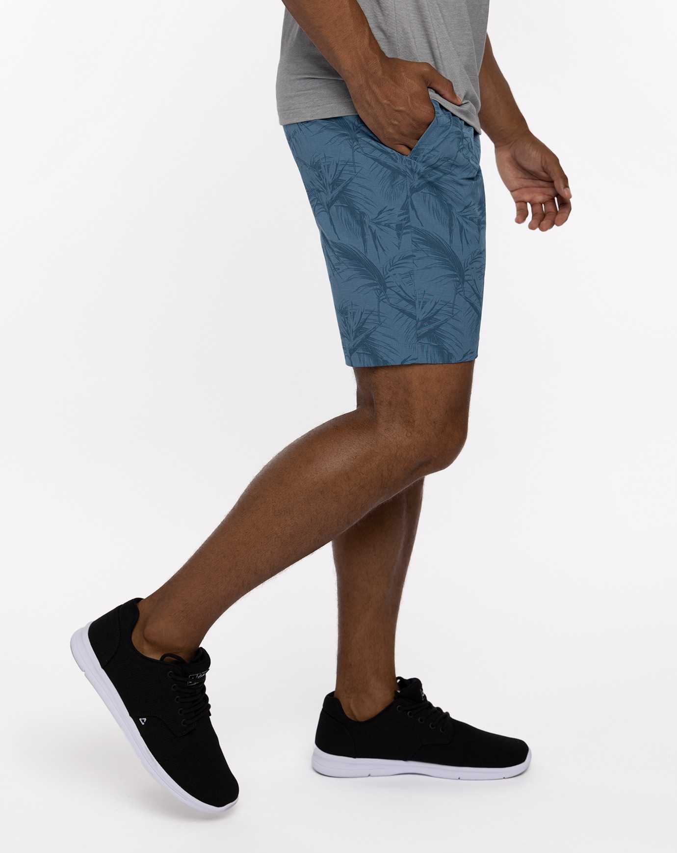 Travis Mathew Jungle Oasis Short 9in Heather Mid Blue | YXOVKIJ-71