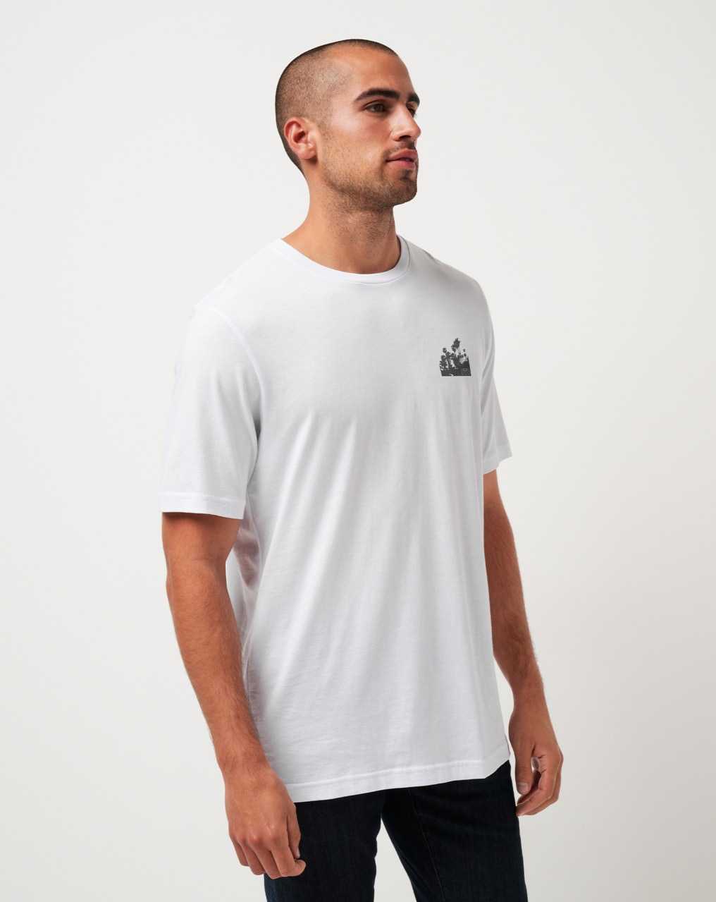 Travis Mathew Jurassic Canyon Tee White | QVYRFIH-27