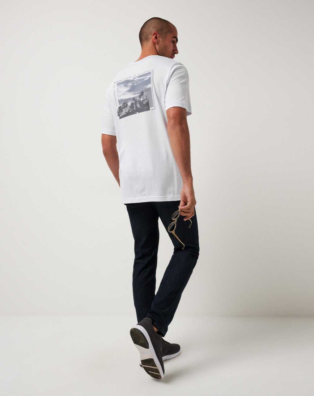 Travis Mathew Jurassic Canyon Tee White | QVYRFIH-27