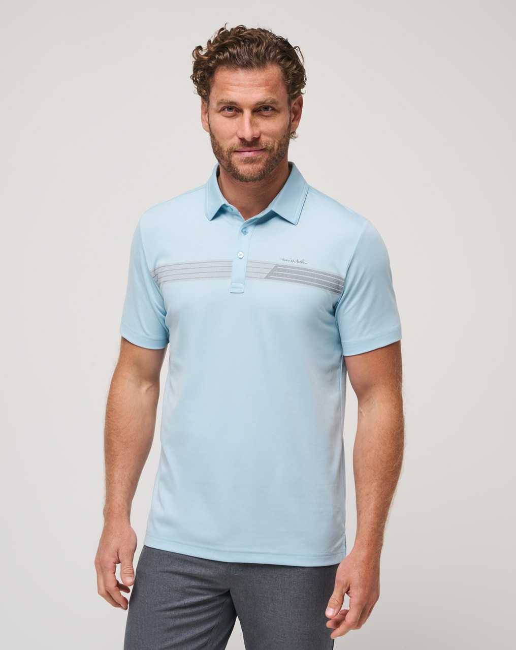 Travis Mathew Kalama Cove Polo Dream Blue | YXMNWUJ-14