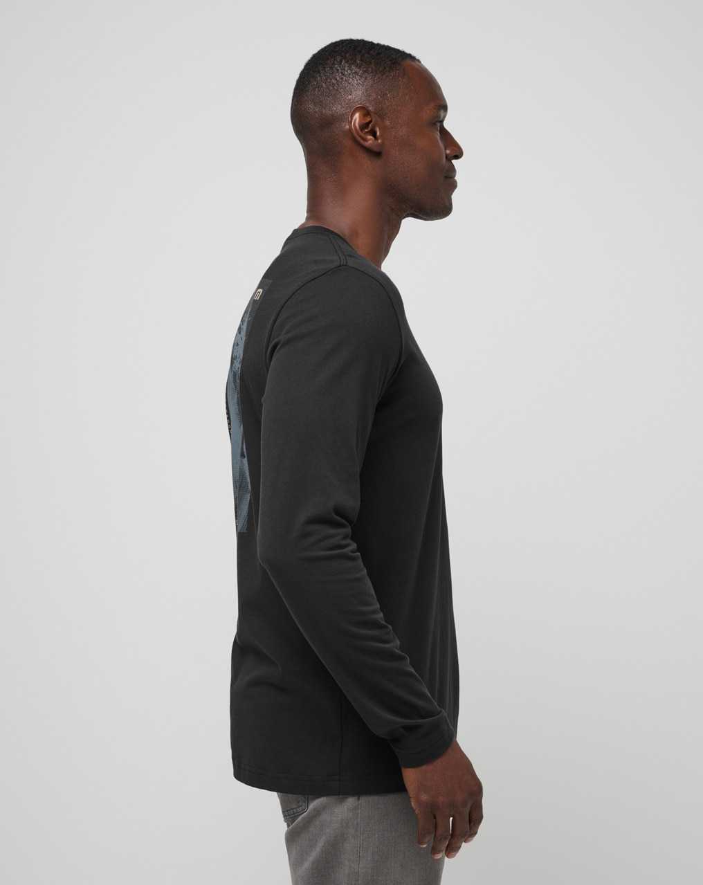 Travis Mathew Laguna Shade Long Sleeve Tee Black | OWKDGXN-18