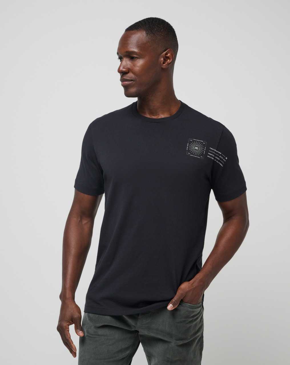 Travis Mathew Laguna Sun Tee Black | MTEUQOA-02