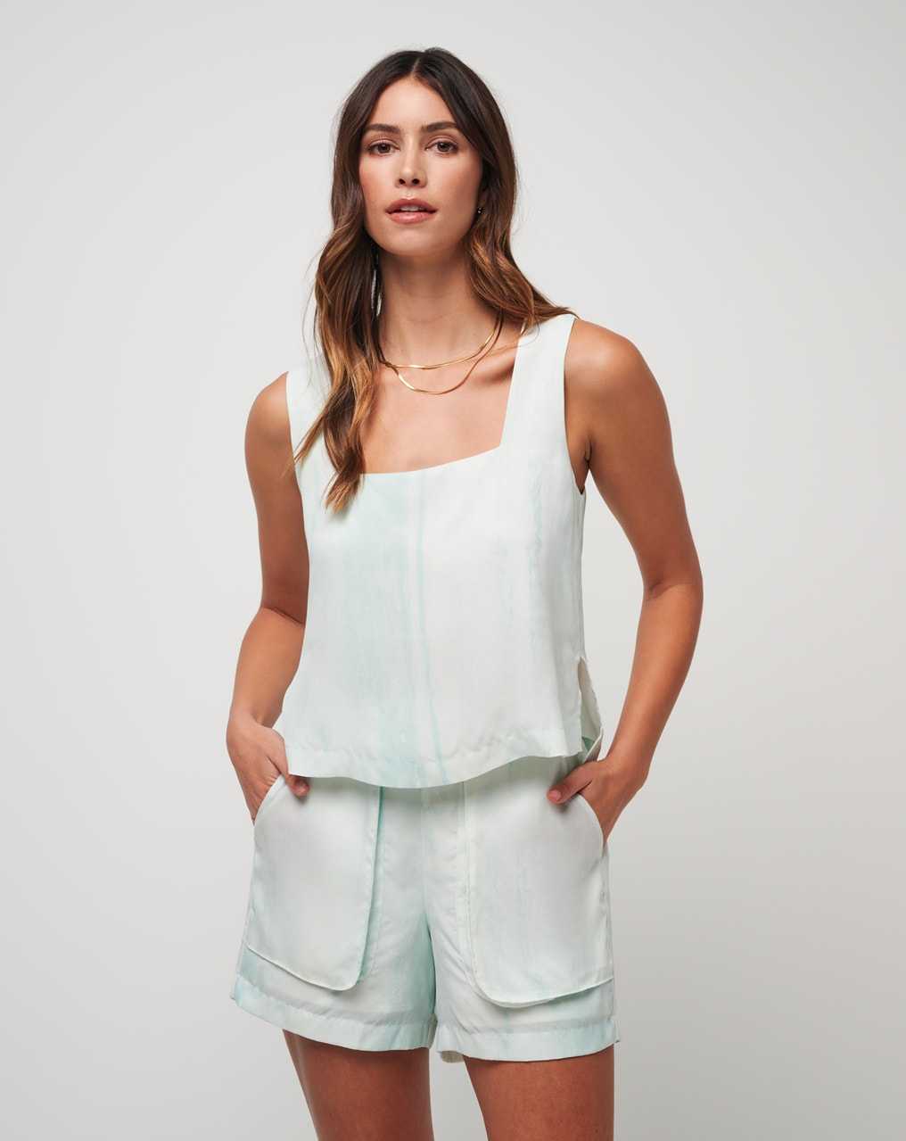 Travis Mathew Late Night, Just Right Tank Dusty Aqua | SYRTBGO-90