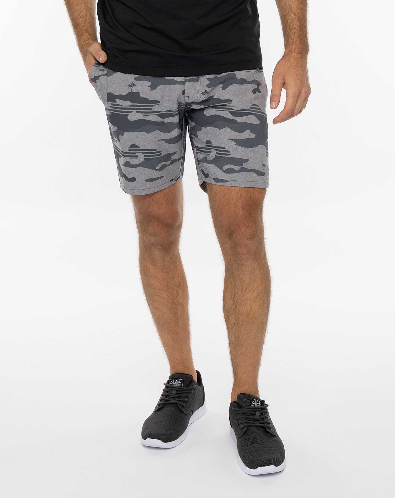 Travis Mathew Leader Board Active Short 7.5in Heather Grey | BPZYDMN-37