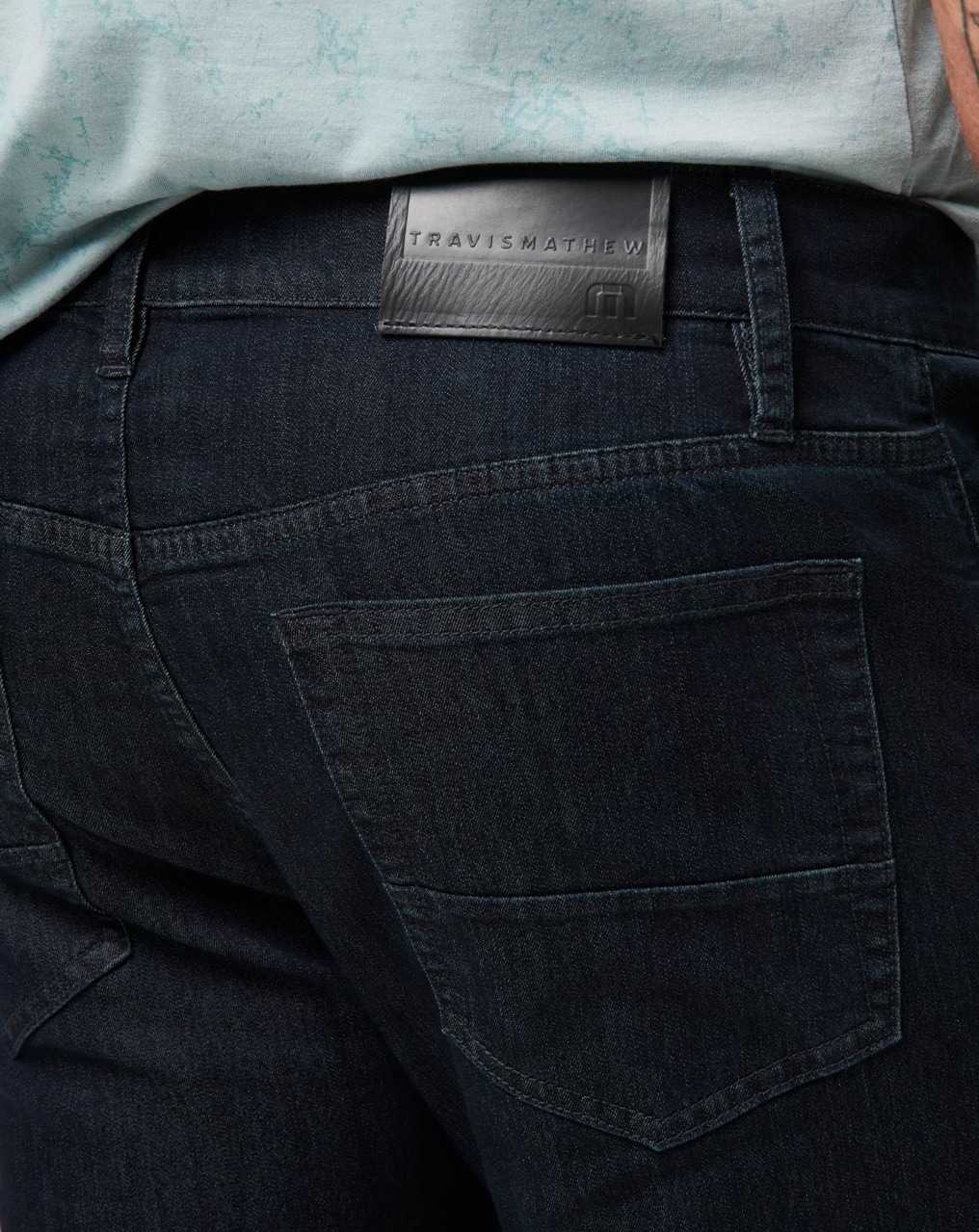 Travis Mathew Legacy Featherweight Jeans Dark Denim | ORSGBVC-54