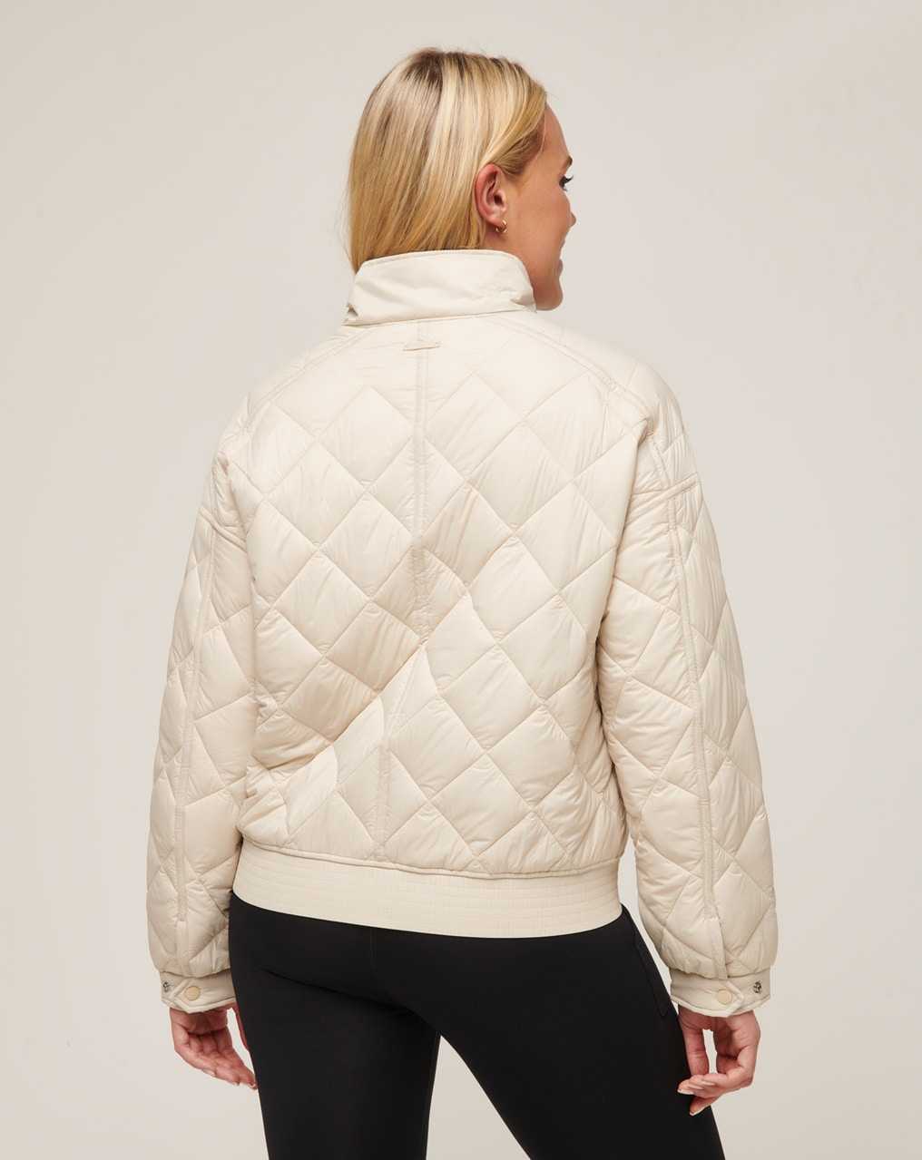 Travis Mathew Lights At Night Quilted Jacket Pumice Stone | GTRWMIC-09