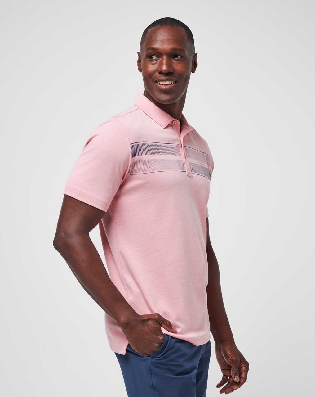 Travis Mathew Local Discount Polo Heather Blush | DFTJNIP-78