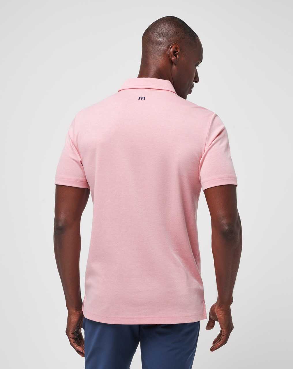 Travis Mathew Local Discount Polo Heather Blush | DFTJNIP-78