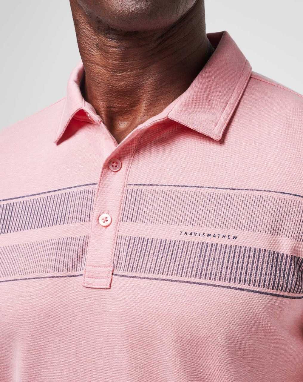 Travis Mathew Local Discount Polo Heather Blush | DFTJNIP-78