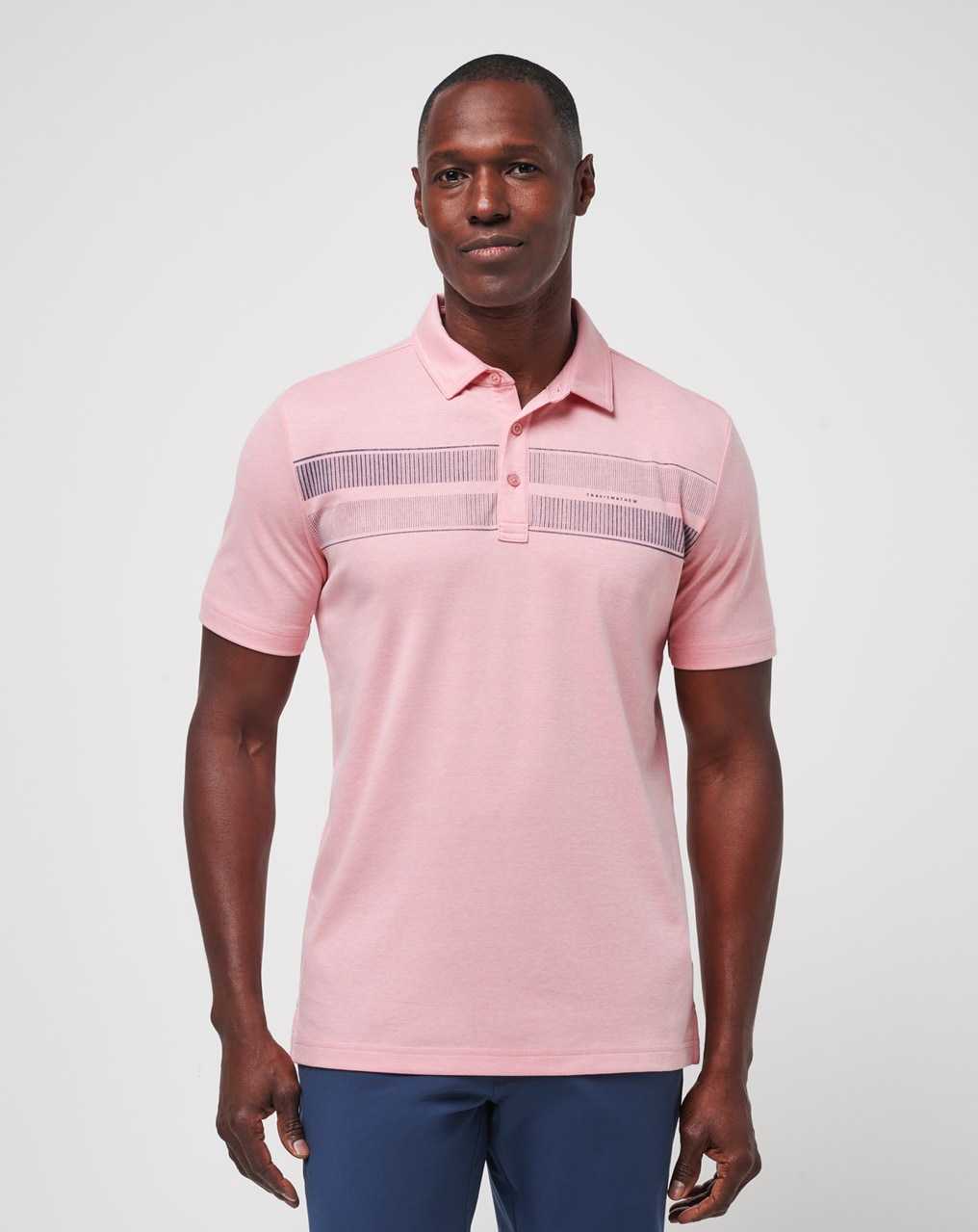 Travis Mathew Local Discount Polo Heather Blush | DFTJNIP-78