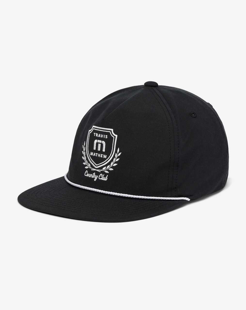 Travis Mathew Local Favorite Snapback Hat Black | PORQMFY-21