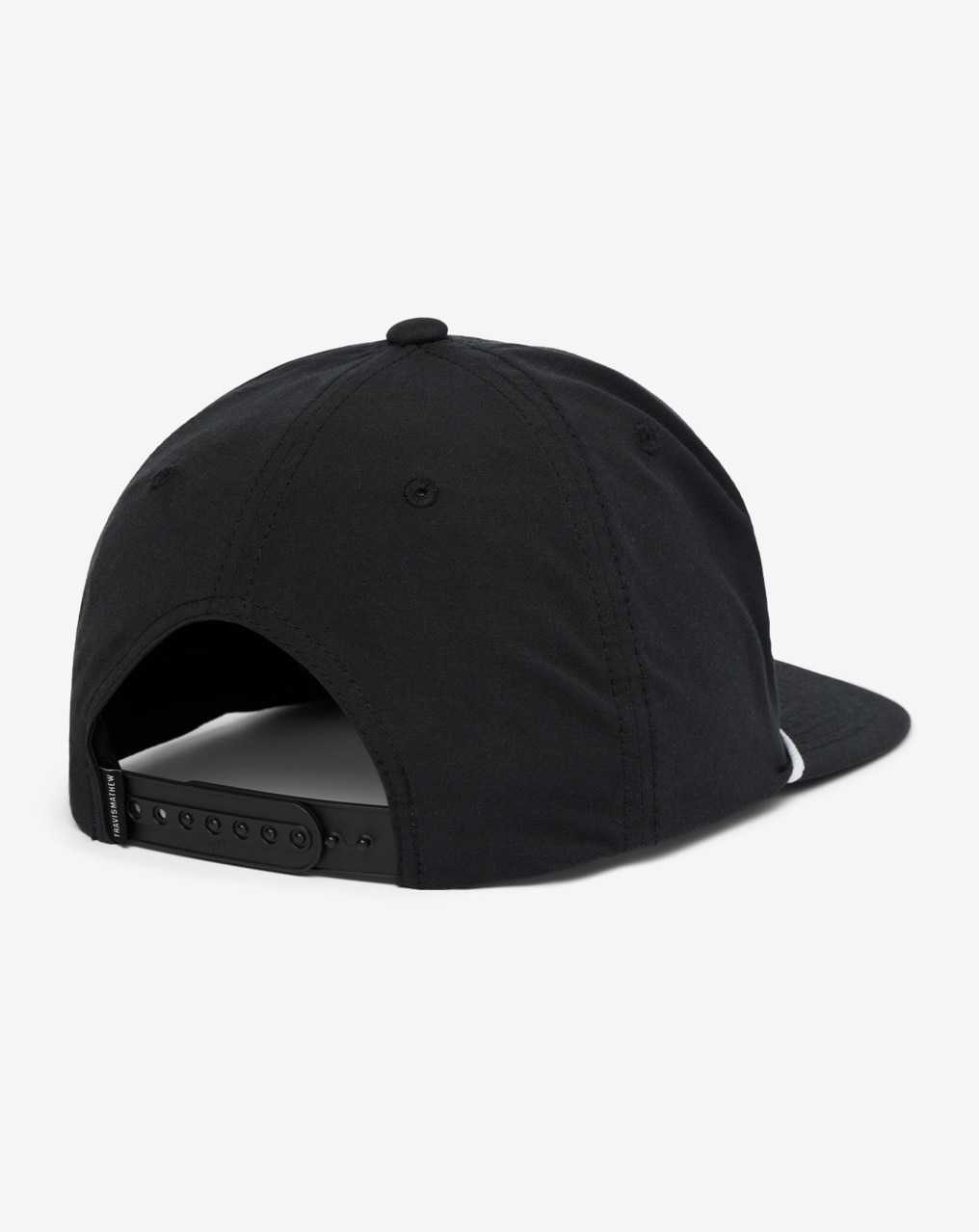 Travis Mathew Local Favorite Snapback Hat Black | PORQMFY-21