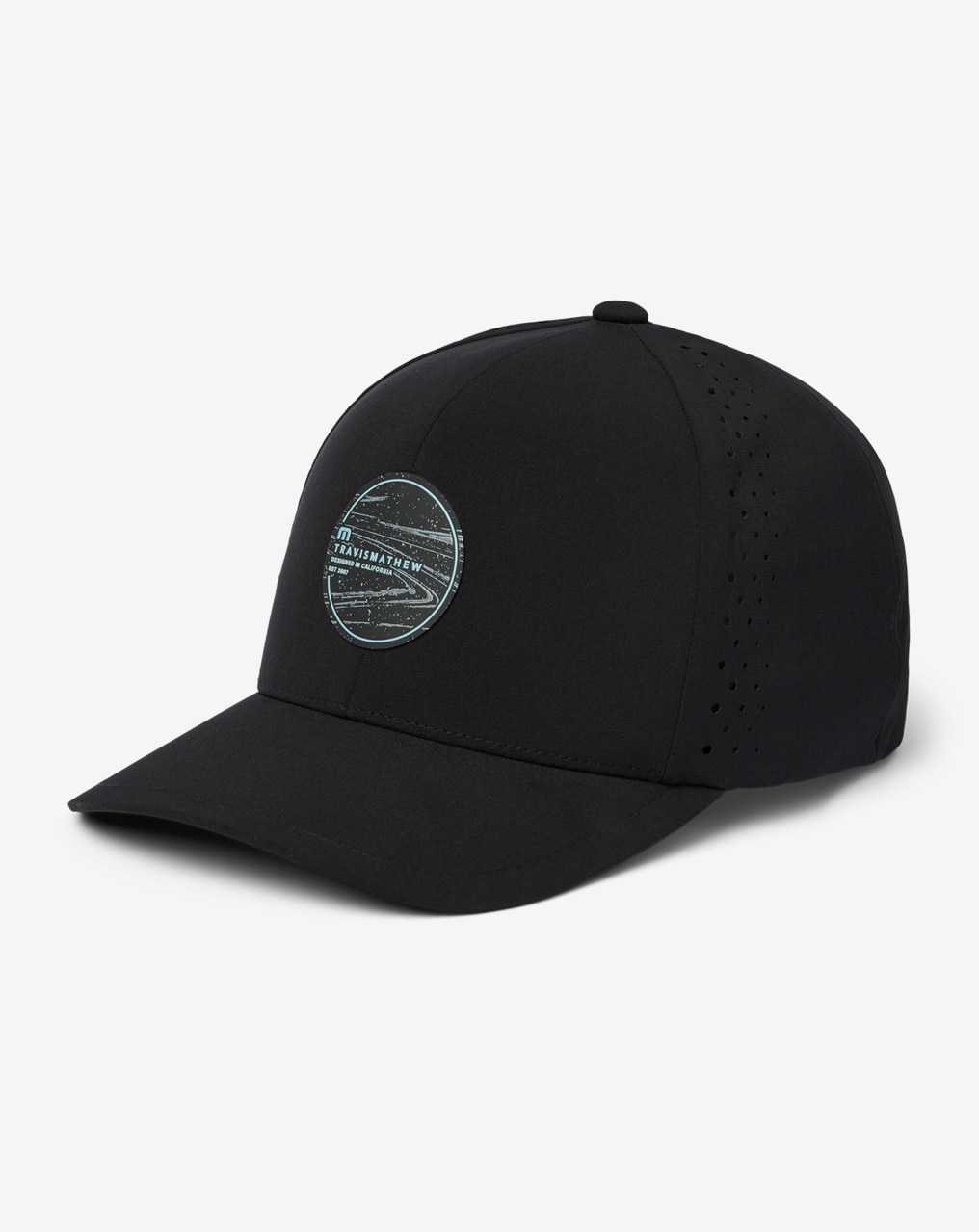 Travis Mathew Long Journey Snapback Hat Black | UJSDOQV-85