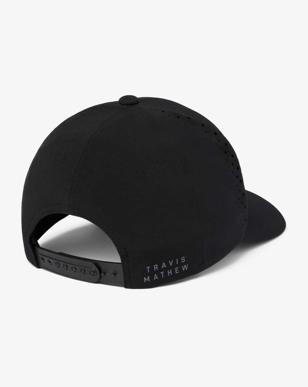 Travis Mathew Long Journey Snapback Hat Black | UJSDOQV-85