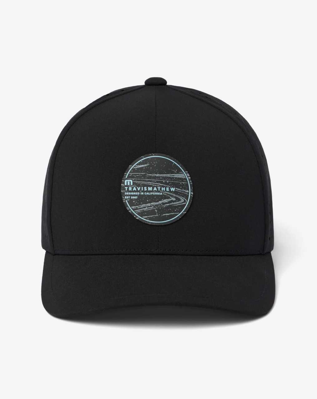 Travis Mathew Long Journey Snapback Hat Black | UJSDOQV-85