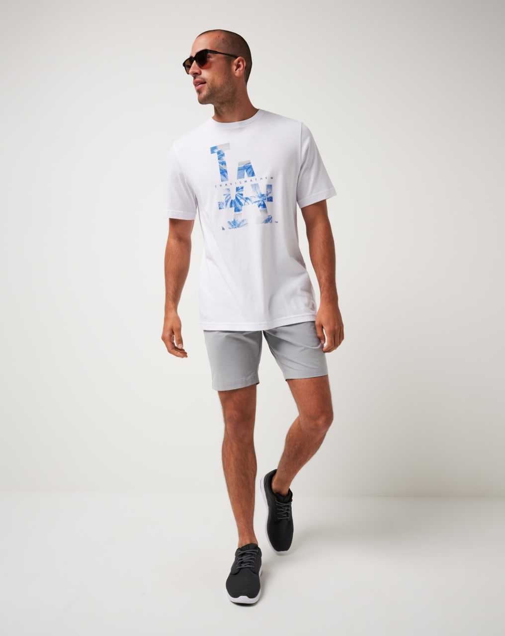 Travis Mathew Los Angeles Dodgers Bleacher Breeze Tee White | LFBUTDW-25