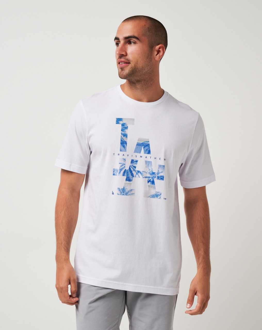 Travis Mathew Los Angeles Dodgers Bleacher Breeze Tee White | LFBUTDW-25