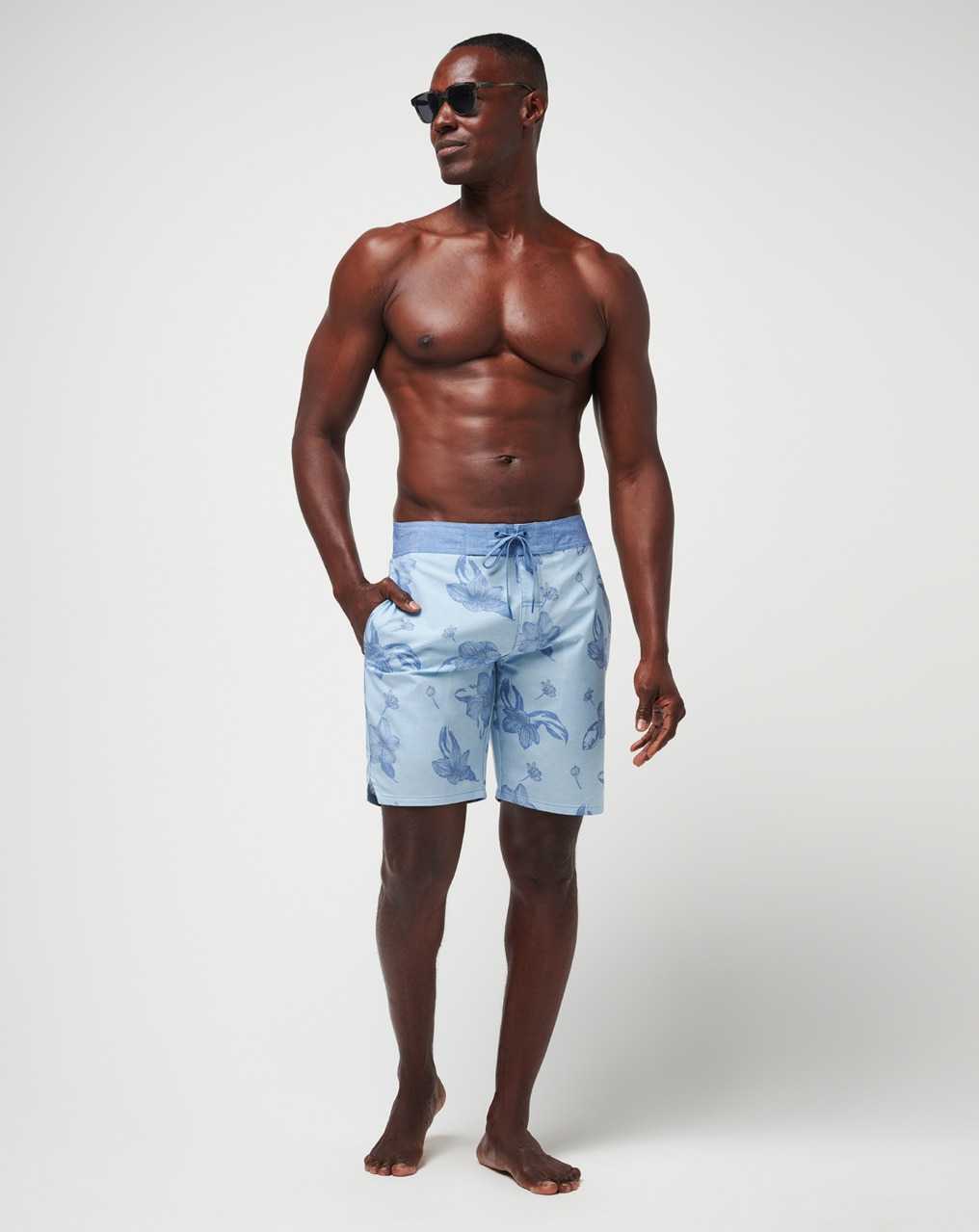 Travis Mathew Lull In The Action Boardshort Heather Dream Blue | TYPGHUE-36