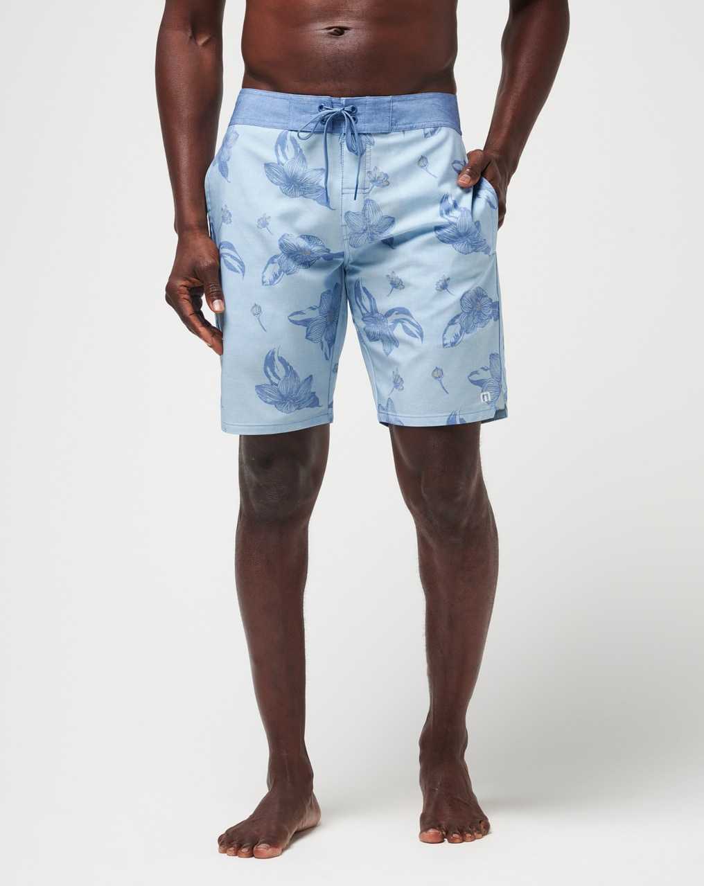 Travis Mathew Lull In The Action Boardshort Heather Dream Blue | TYPGHUE-36