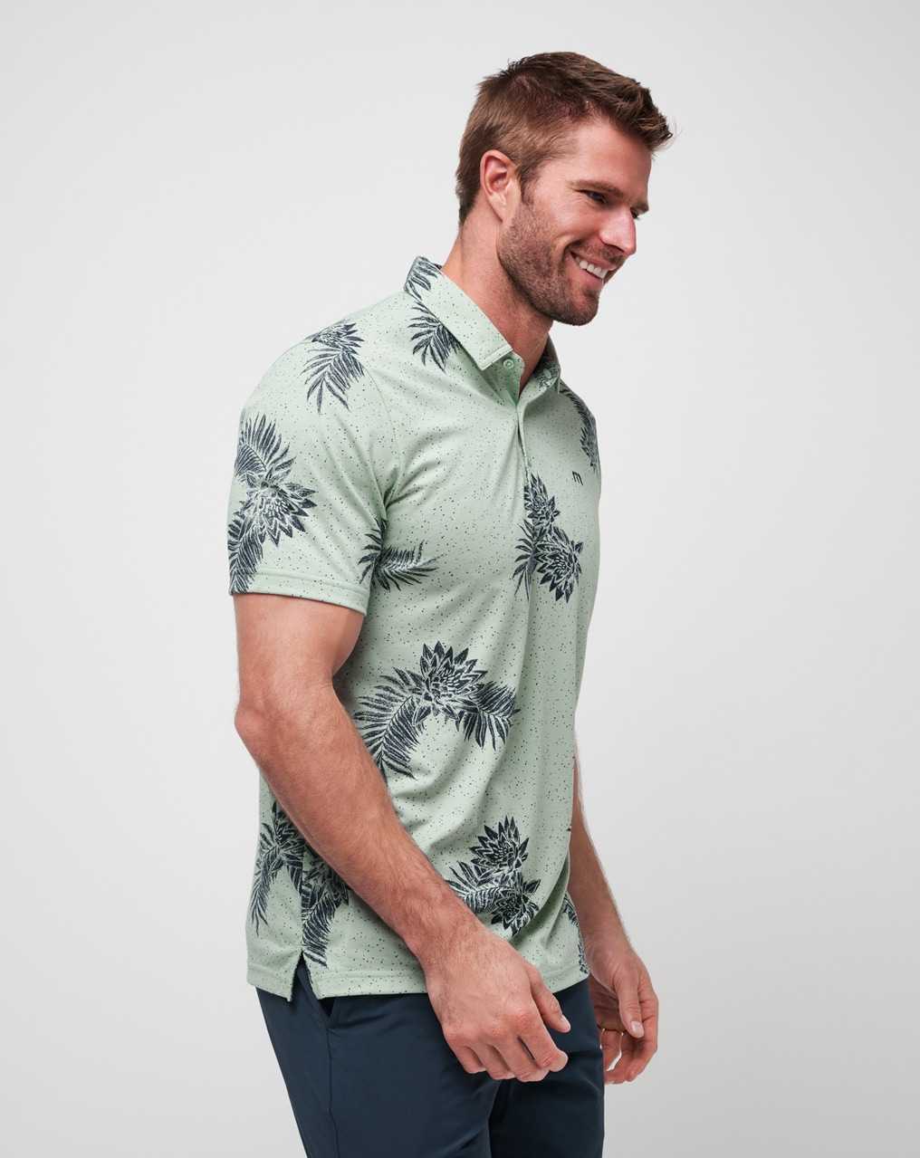 Travis Mathew Lush Forest Polo Jadeite | UYIRMQC-41