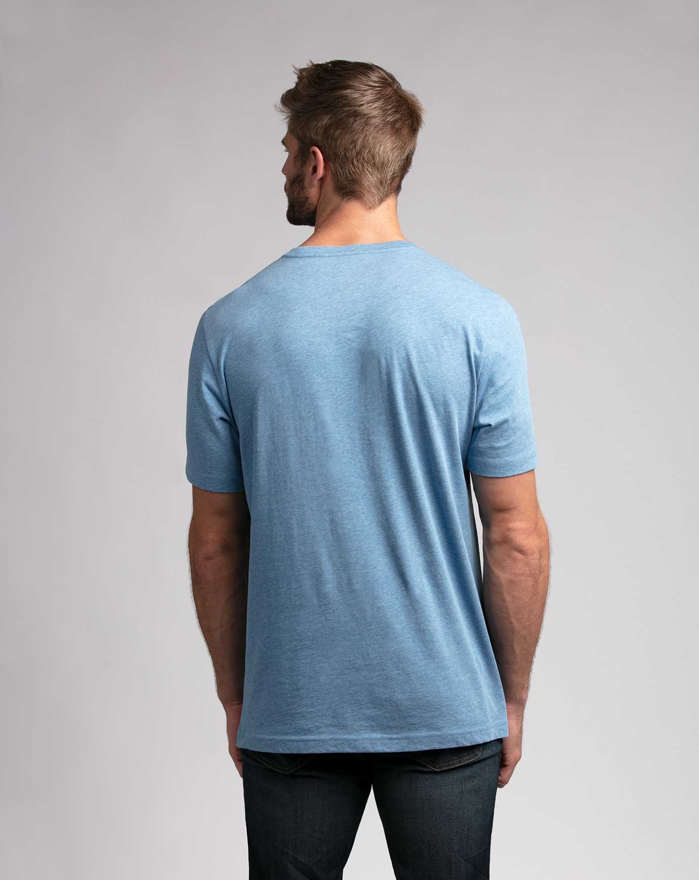 Travis Mathew Mackinac Tee Heather Blue | ALHGQET-74