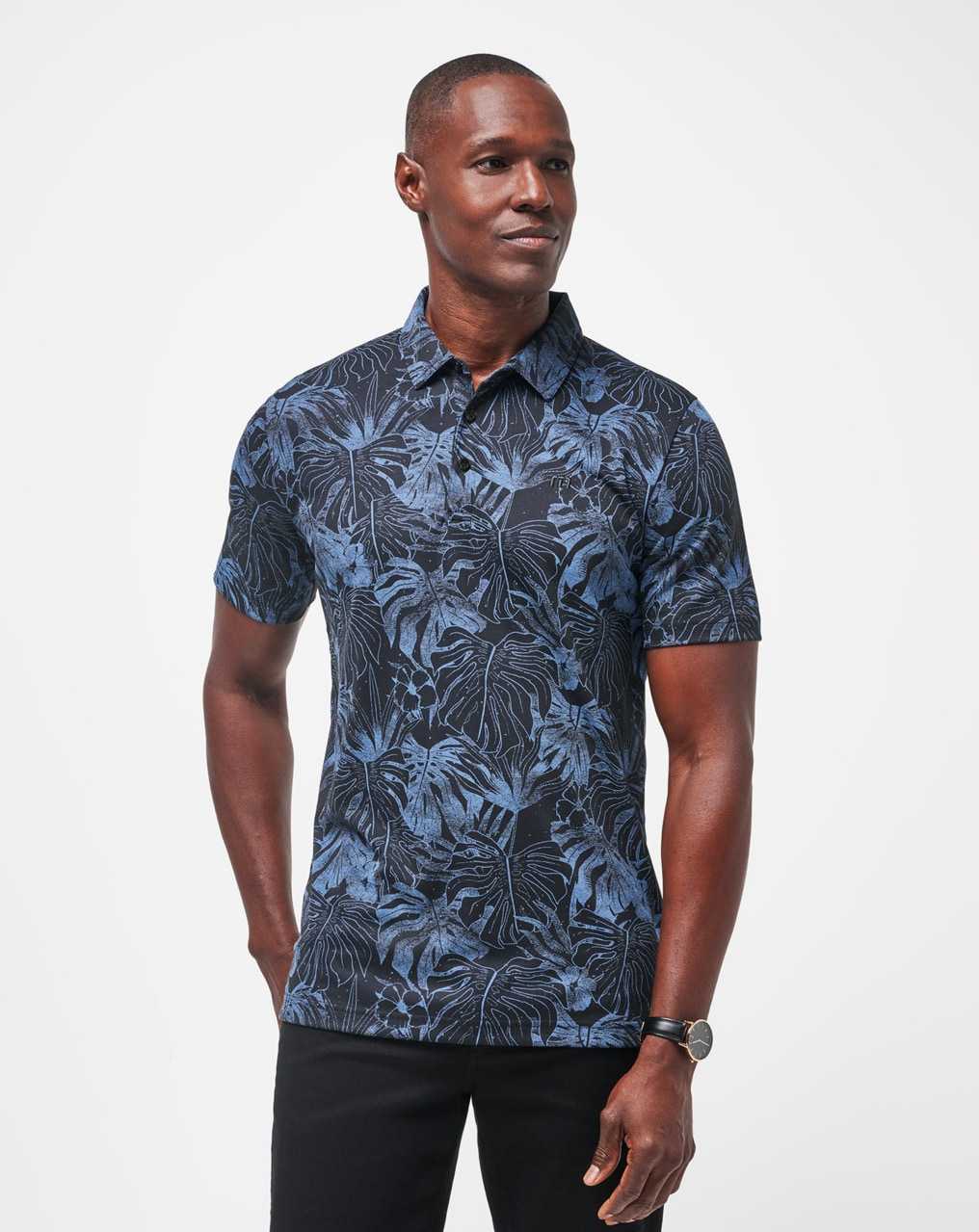 Travis Mathew Mainlanders Polo Black | PUTINQM-54