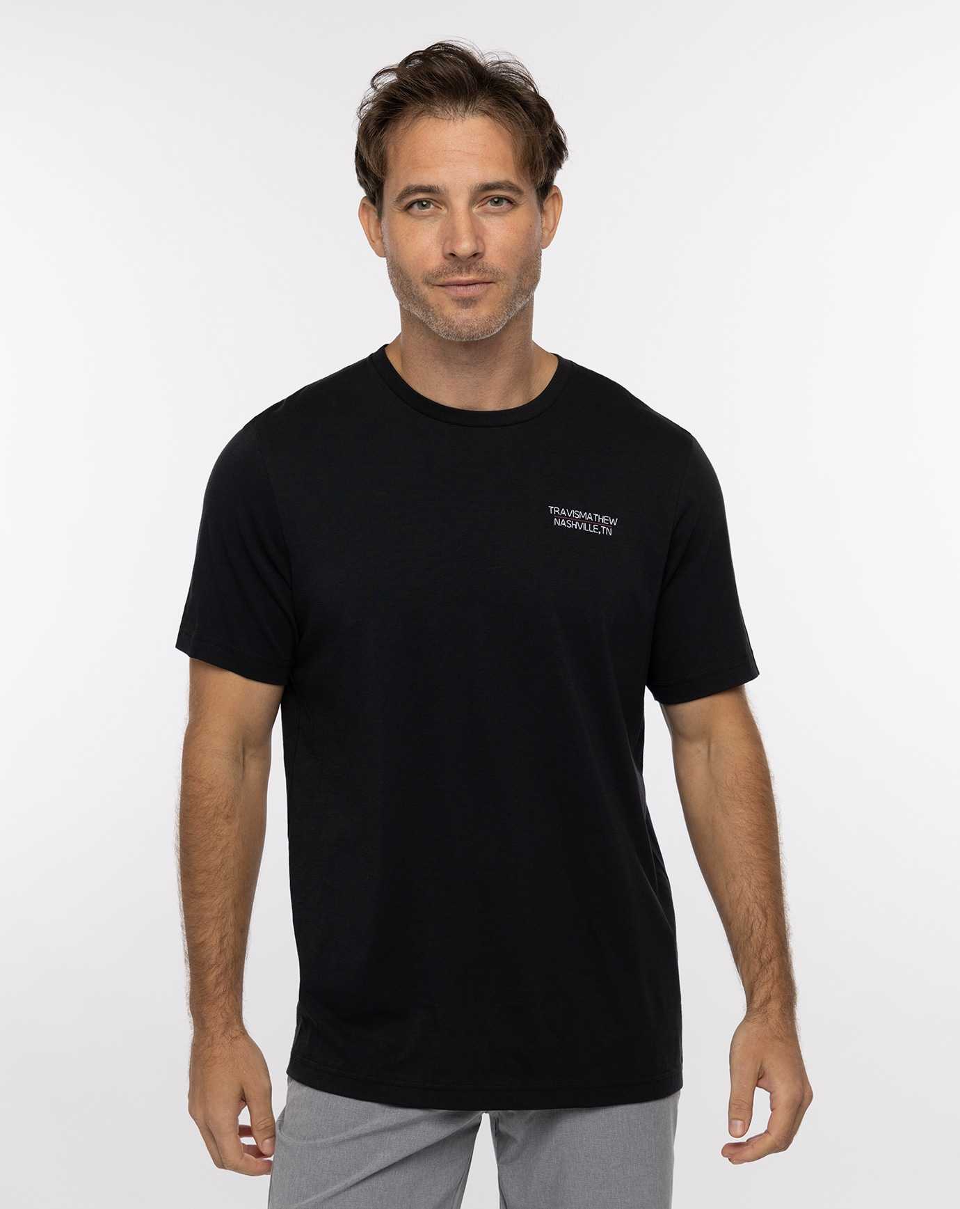 Travis Mathew Malarky Tee Black | FRMGLZC-73