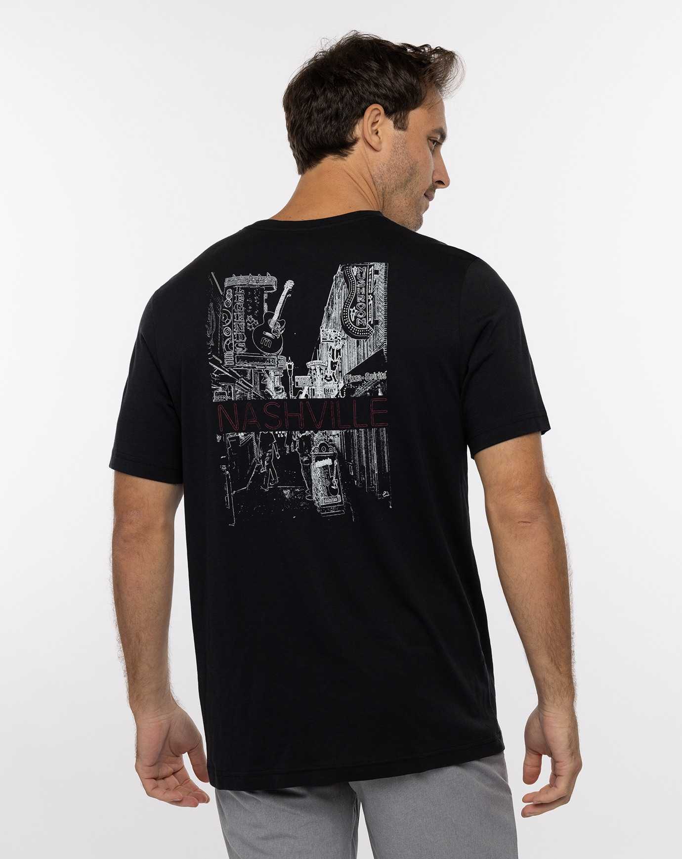 Travis Mathew Malarky Tee Black | FRMGLZC-73