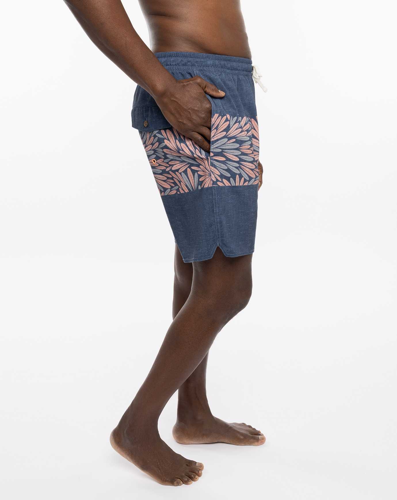 Travis Mathew Merion Boardshort Heather Dress Blues | FZLHNMX-95