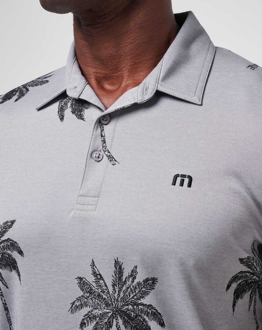 Travis Mathew Mesic Polo Heather Grey | YIQFGTL-31