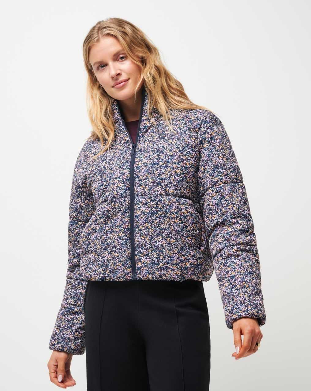 Travis Mathew Mont Blanc Floral Puffer Cream Multi | JDMCYGR-85