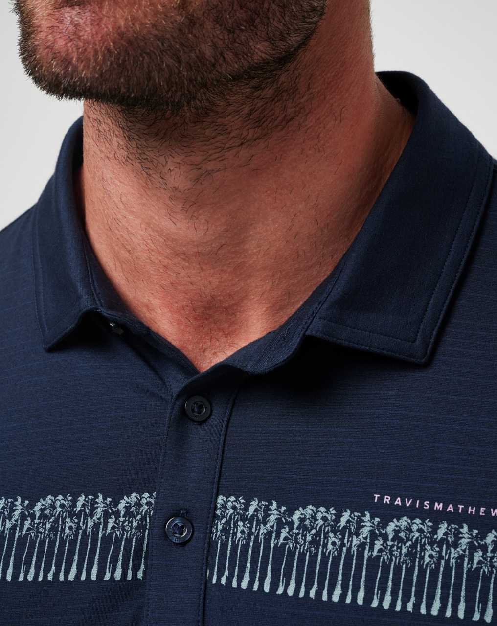 Travis Mathew Mood Lighting Polo Total Eclipse | QJAYULK-96