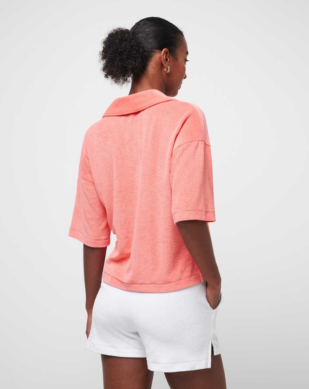 Travis Mathew Morning Rays Baby Terry Top Shell Pink | JGVFSCL-78