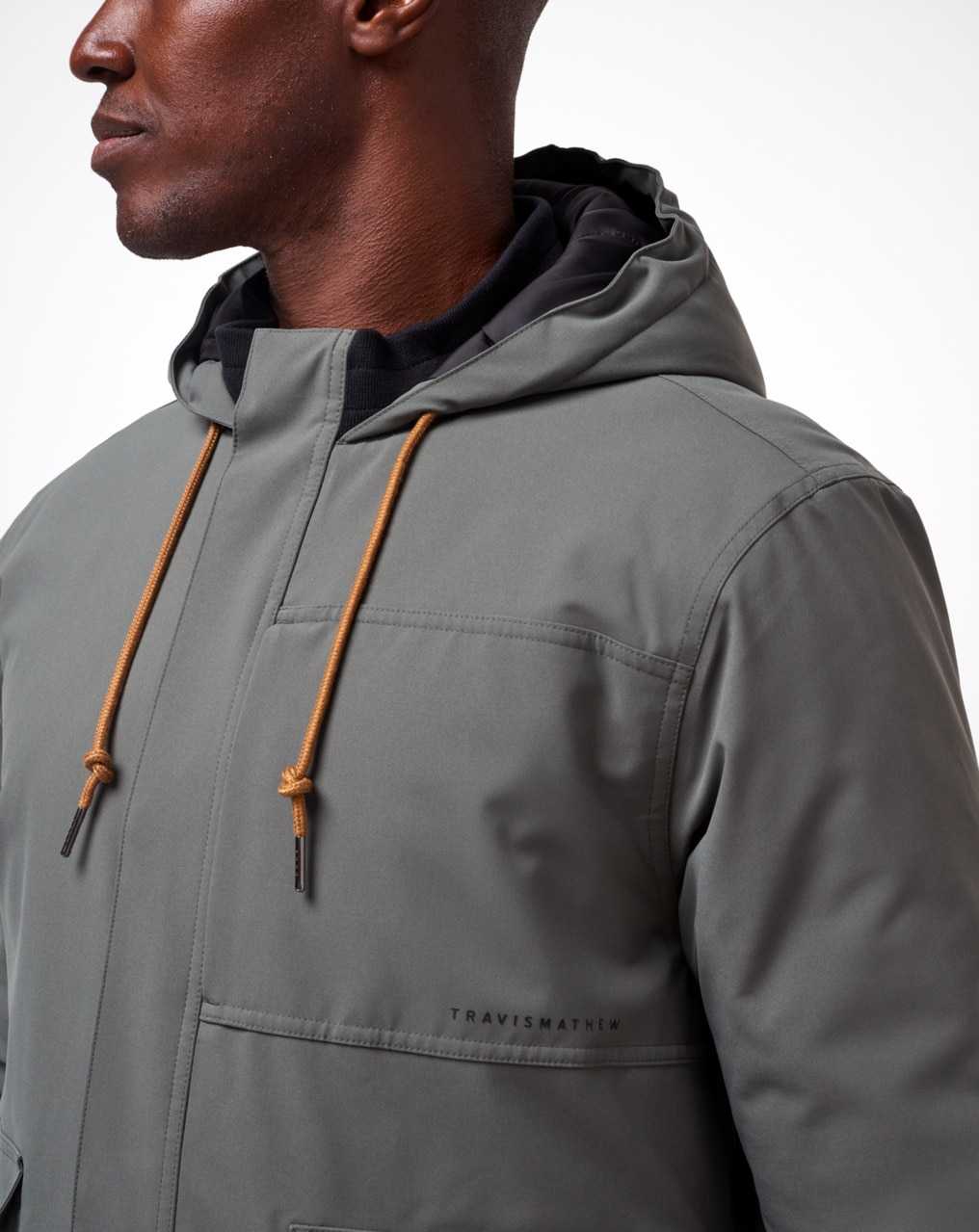 Travis Mathew Mountain Pass Jacket Dark Olive | BZPHEWU-13