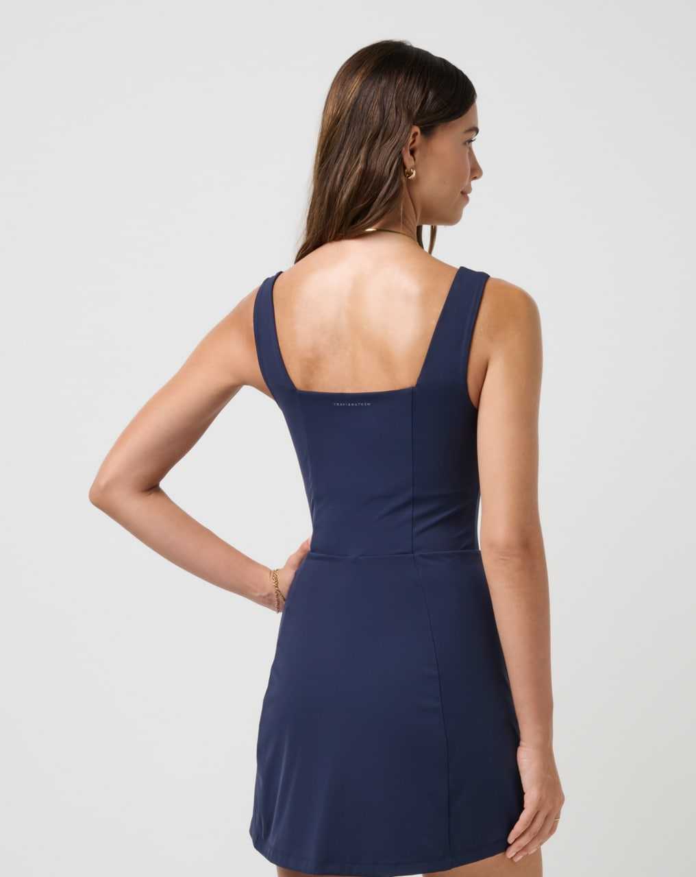 Travis Mathew Moveknit Sleeveless Dress Navy Blazer | ZBFQSWA-73