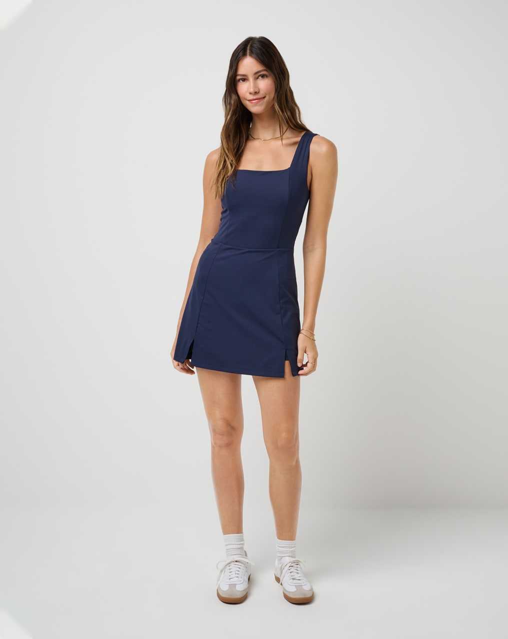 Travis Mathew Moveknit Sleeveless Dress Navy Blazer | ZBFQSWA-73