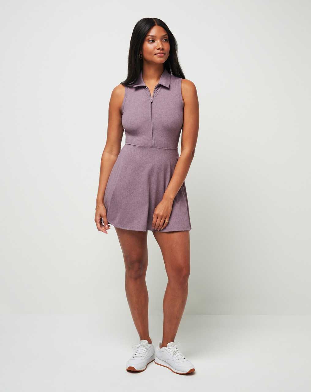 Travis Mathew Moveknit Sleeveless Polo Dress 2.0 Heather Moonscape | YAGMUIQ-74