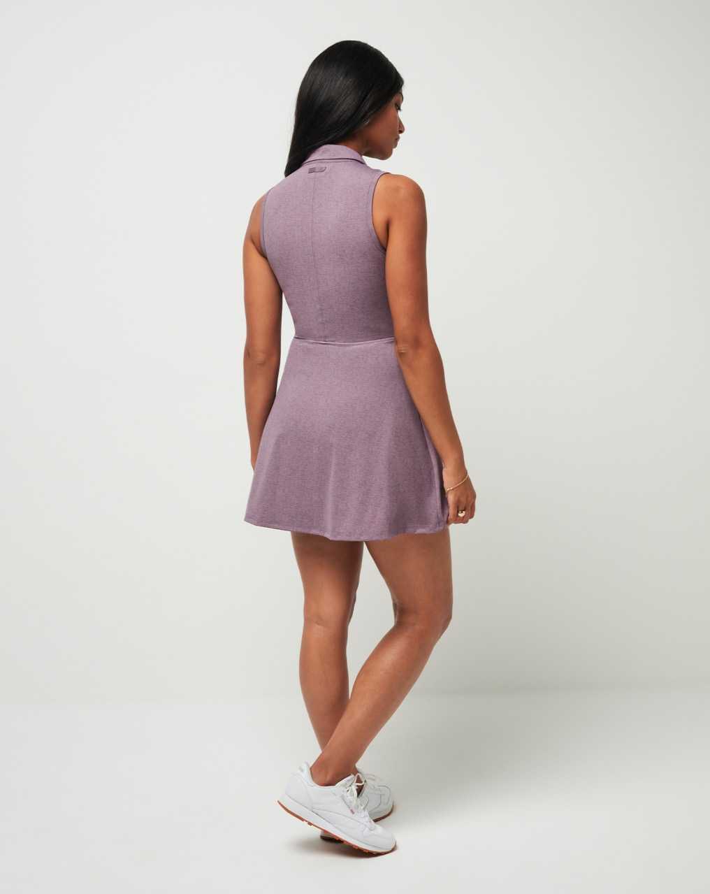 Travis Mathew Moveknit Sleeveless Polo Dress 2.0 Heather Moonscape | YAGMUIQ-74