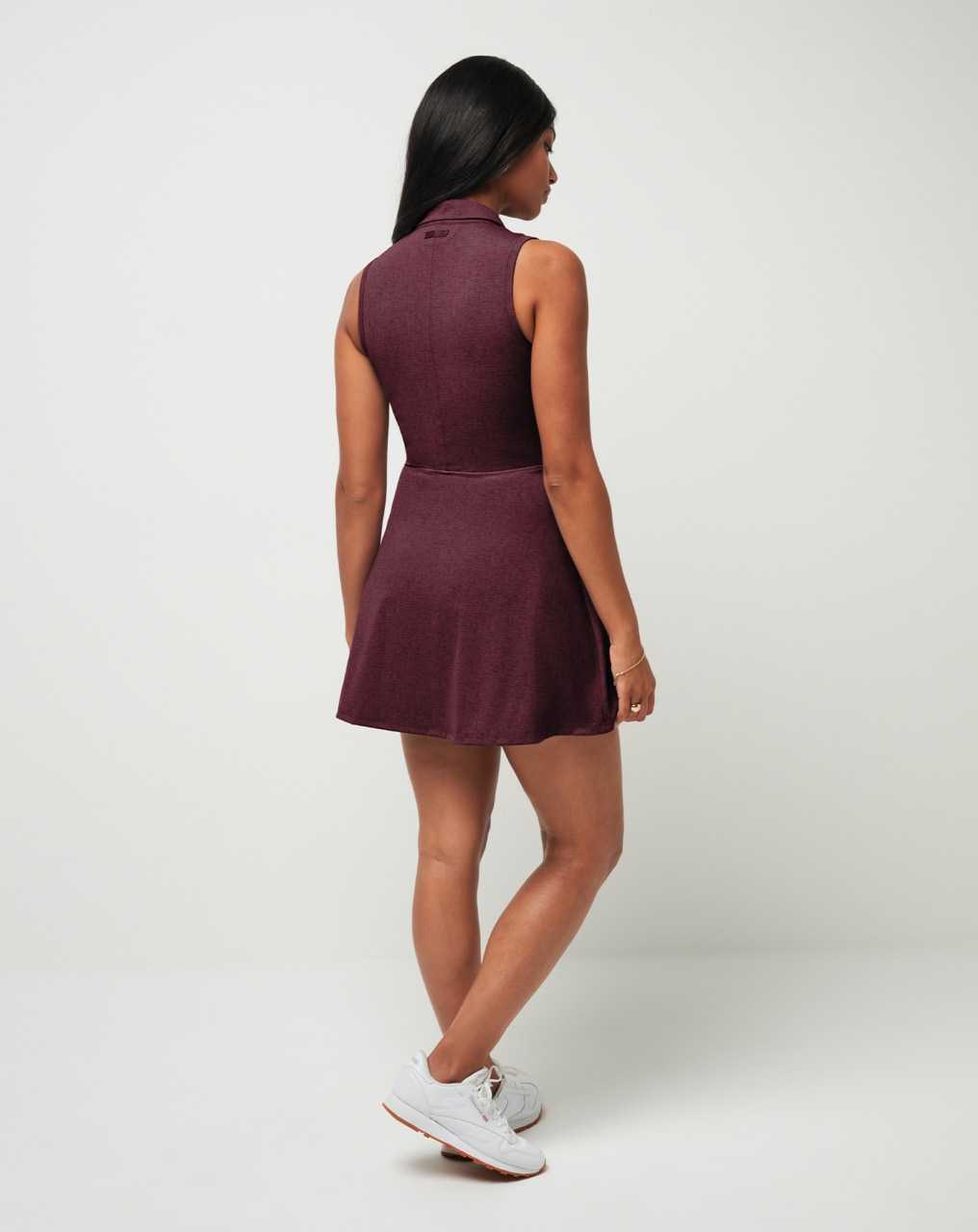 Travis Mathew Moveknit Sleeveless Polo Dress 2.0 Winetasting | OHBRQEG-20