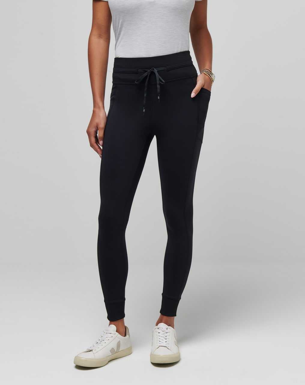 Travis Mathew Moveknit Tie Legging Black | KXDJINM-65