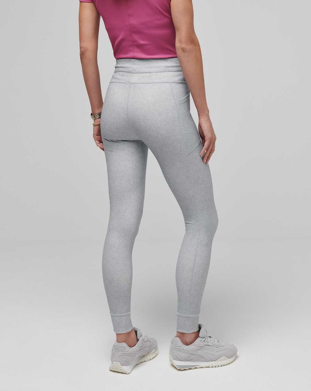 Travis Mathew Moveknit Tie Legging Heather Light Grey | APYHITG-79