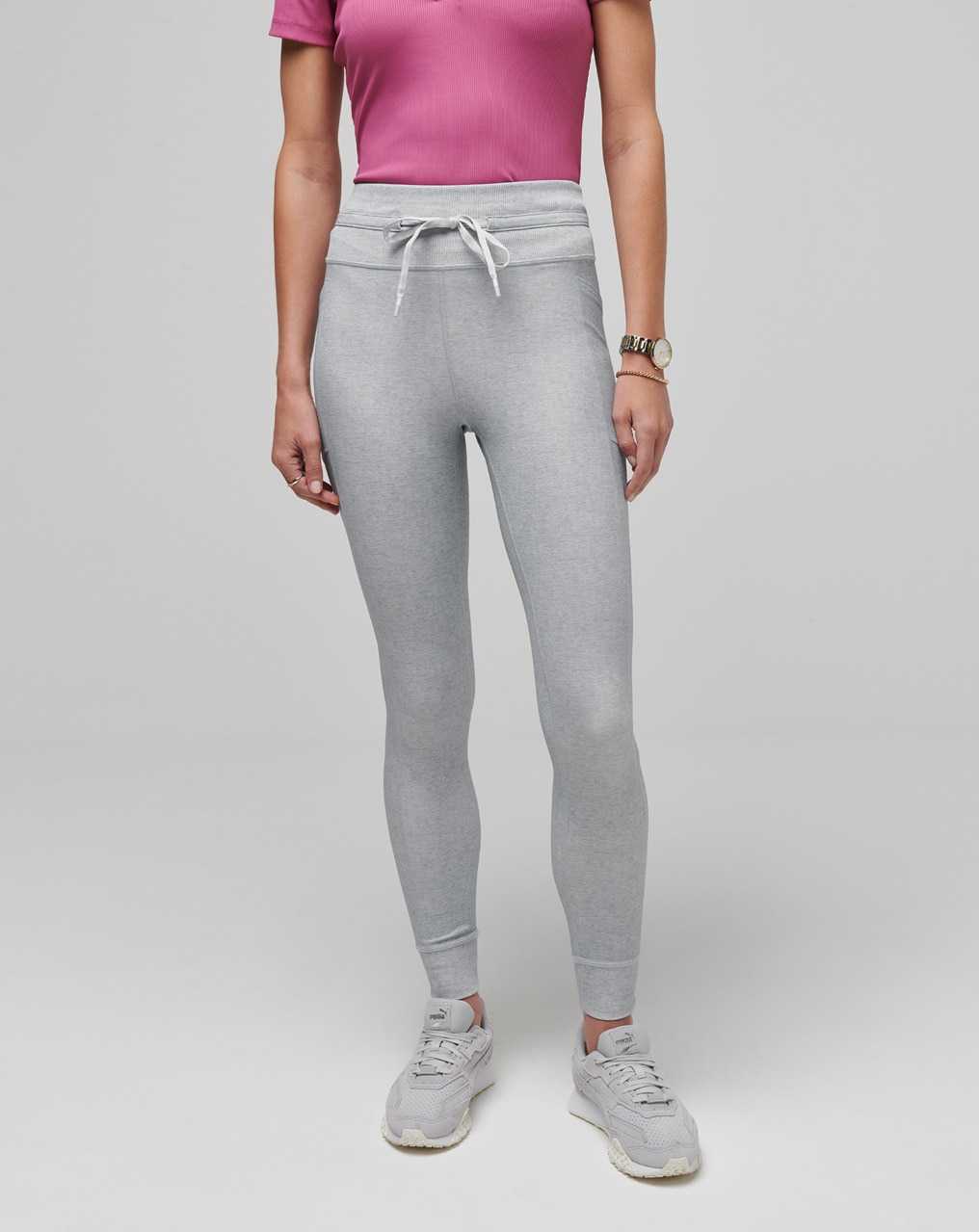 Travis Mathew Moveknit Tie Legging Heather Light Grey | APYHITG-79