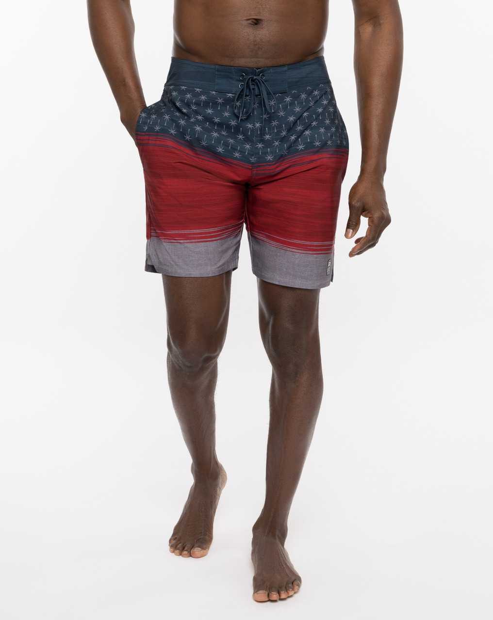 Travis Mathew Murica Fun Boardshort Heather Blue Nights | MEARVHO-72